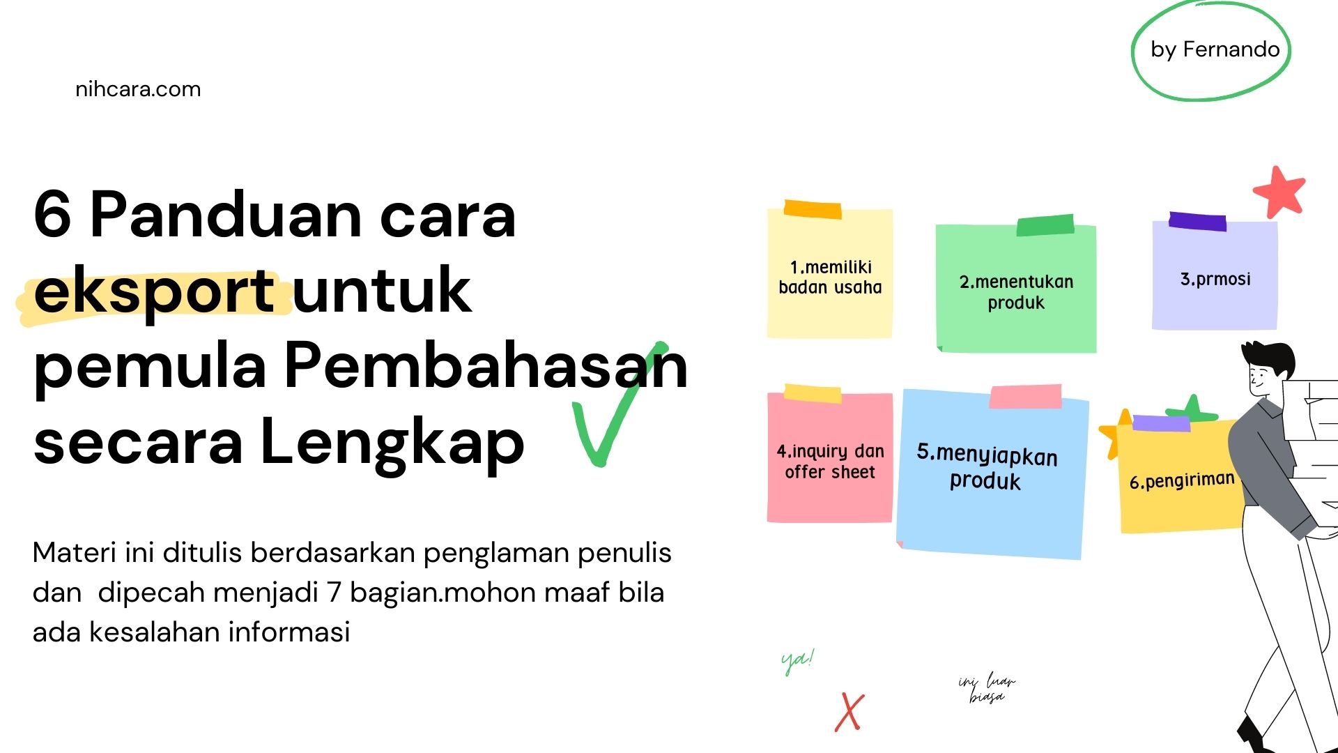 6 Panduan Cara Ekspor Barang Untuk Pemula Pembahasan Secara Lengkap - Nihcara